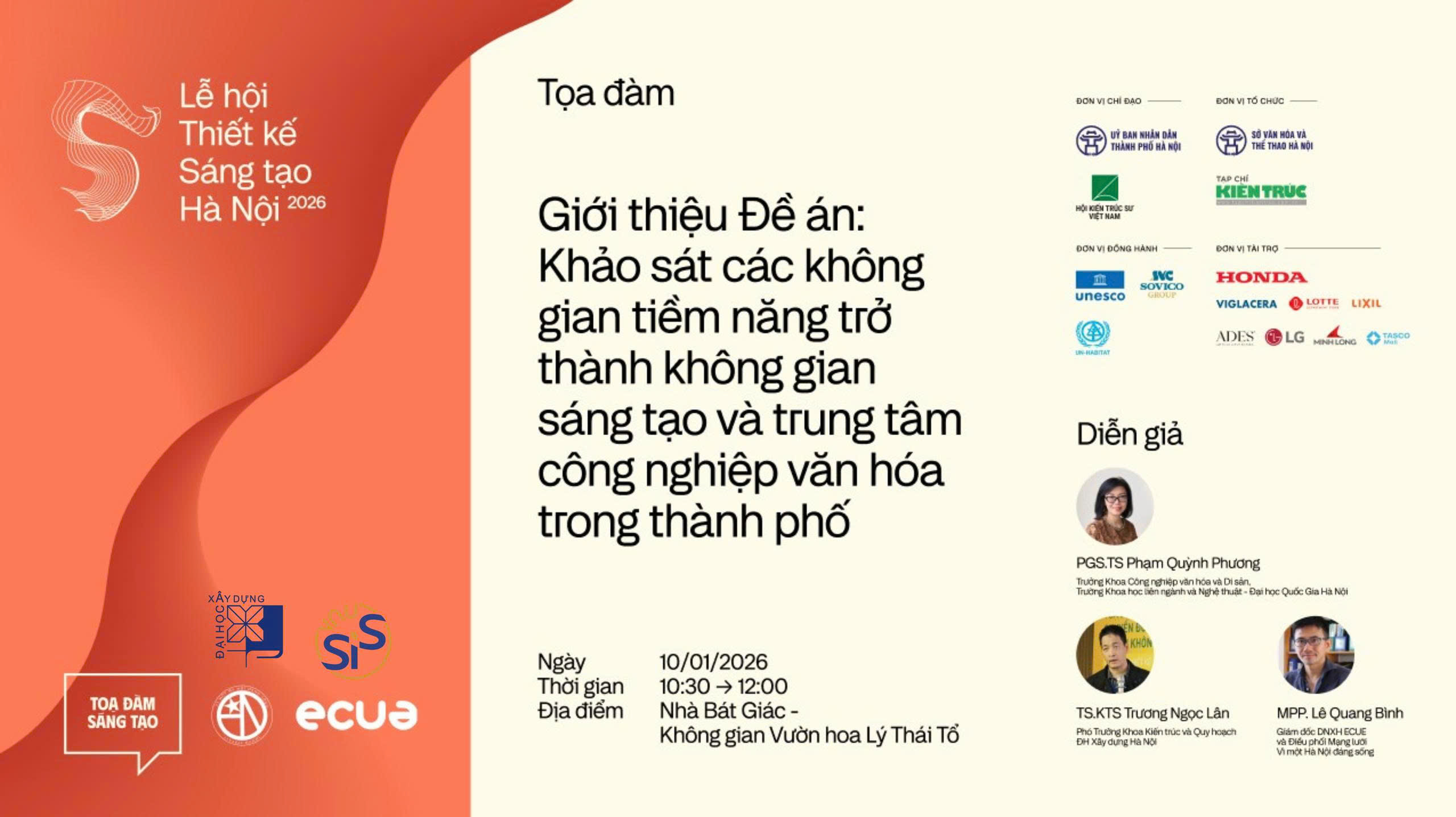 VNU-SIS tham gia Đề án khảo sát các không gian tiềm năng phát triển Không gian Sáng tạo và Trung tâm Công nghiệp Văn hóa của Hà Nội